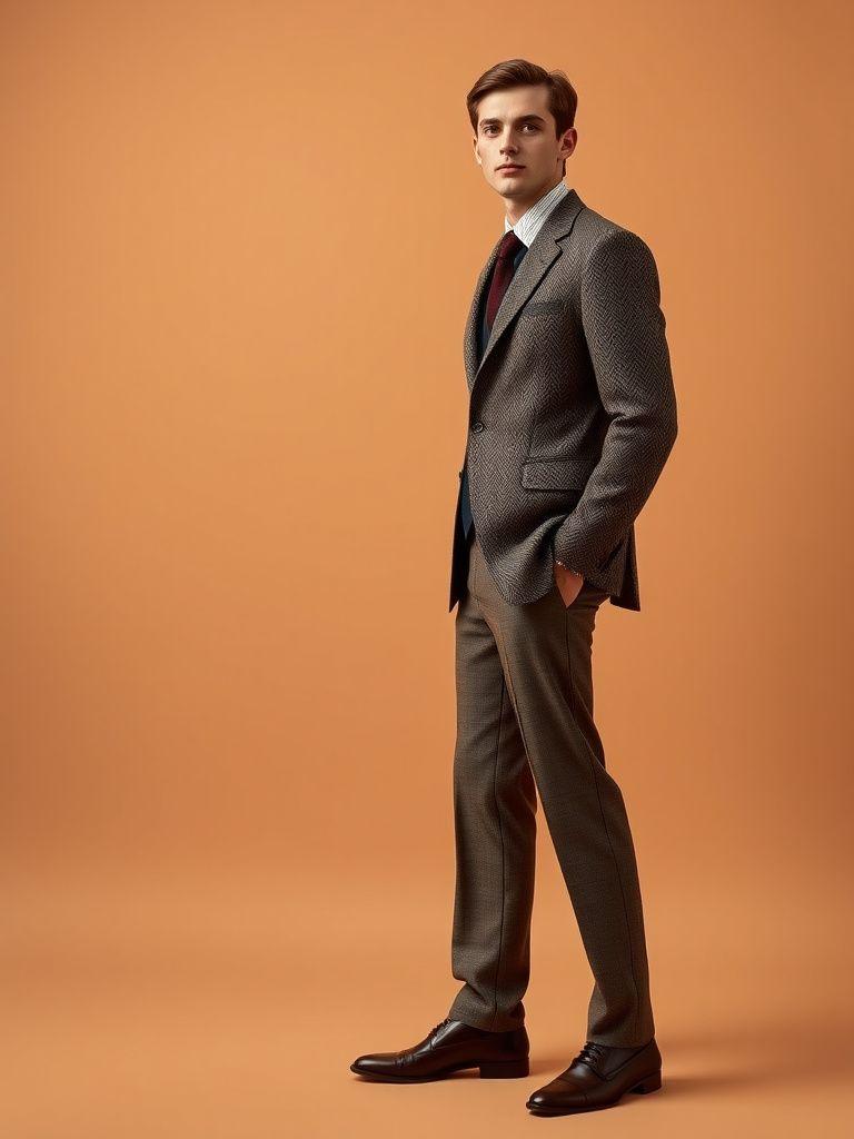Textured tweed sports jacket